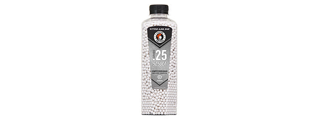Lancer Tactical 5050 Round 0.25g Streamline Competition Grade BB Bottle (Color: White)