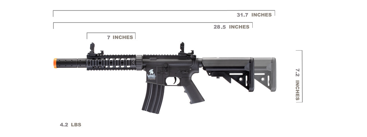 Lancer Tactical Gen 2 M4 SD Carbine Airsoft AEG Rifle with Mock Suppressor