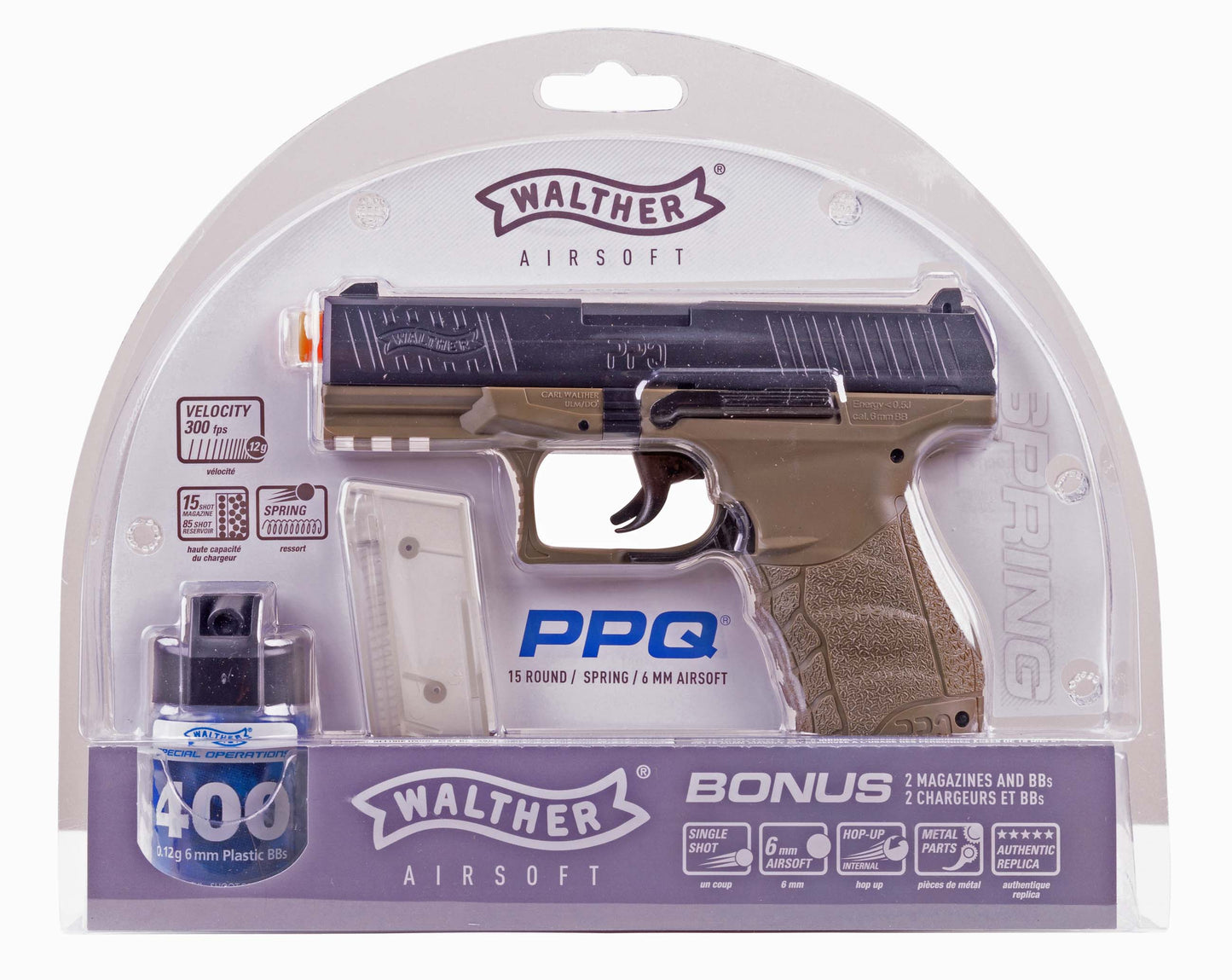 WALTHER PPQ SPRING AIRSOFT -Dark Earth