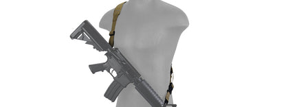 Lancer Tactical 2-POINT PADDED RIFLE SLING (TAN)