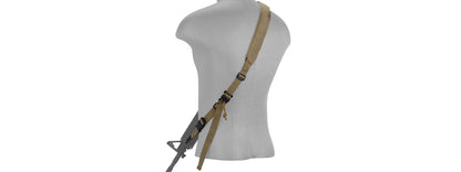 Lancer Tactical 2-POINT PADDED RIFLE SLING (TAN)