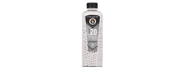 Lancer Tactical 5050 Round 0.20g Streamline Competition Grade BB Bottle (Color: White)