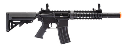 Lancer Tactical Gen 2 M4 SD Carbine Airsoft AEG Rifle with Mock Suppressor (Color: Black)