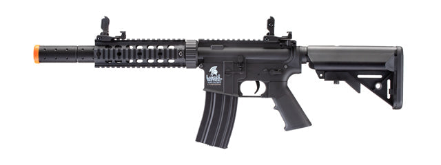 Lancer Tactical Gen 2 M4 SD Carbine Airsoft AEG Rifle with Mock Suppressor (Color: Black)