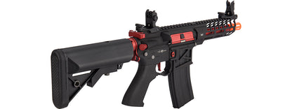 Lancer Tactical Low FPS Enforcer Needletail Skeleton M4 Airsoft Rifle (Color: Black and Red)