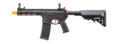 Lancer Tactical Gen 2 Hellion M-LOK 7" Airsoft M4 AEG (Color: Black & Red)(Battery and Charger Included)