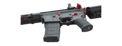 Lancer Tactical Gen 2 Hellion M-LOK 7" Airsoft M4 AEG (Color: Black & Red)(Battery and Charger Included)