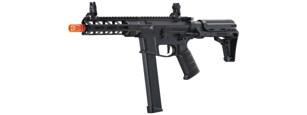 Lancer Tactical Gen 2 9mm Battle X CQB Carbine Airsoft AEG (Color: Black)