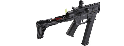 Lancer Tactical Gen 2 9mm Battle X CQB Carbine Airsoft AEG (Color: Black)